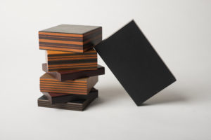 cubes of compressed paper board