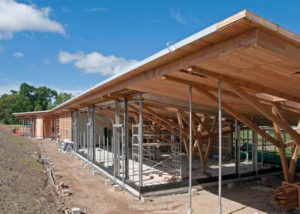 construction of a timber visitor centre