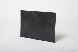 square sheet of black damp proof membrane