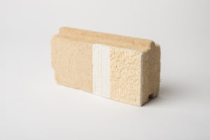 block of wood fibre insulation