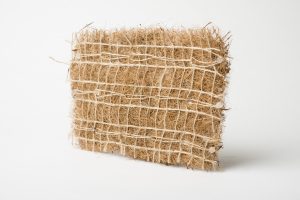 coir with a criss cross weave holding it together