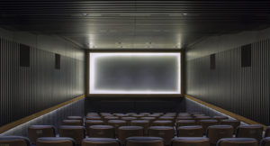 dark small cinema room