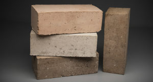 four bricks sitting together