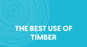image of a booklet displaying the text best use of timber
